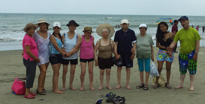 salida con residentes a la playa